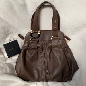 BVLGARI, Freya, Brown Leather Handbag